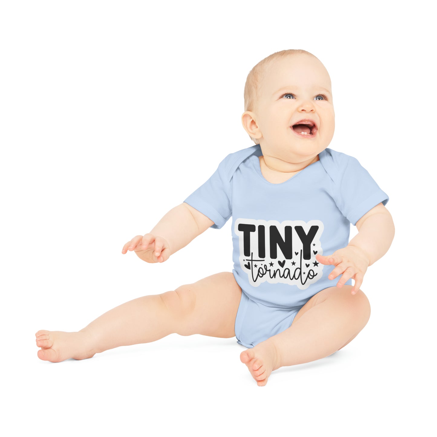 "Tiny Tornado" - Baby Organic Short Sleeve Bodysuit