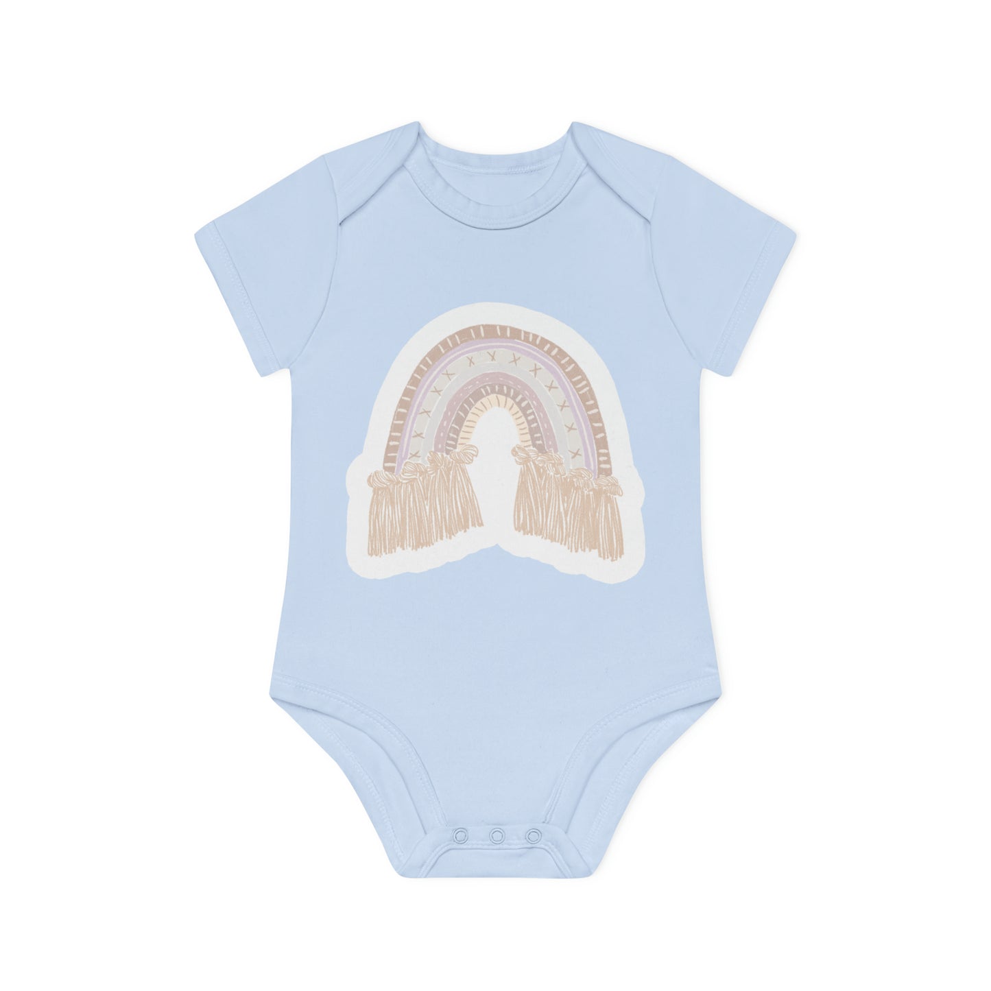 "Organic Baby Bodysuit: Adorable- Baby Organic Short Sleeve Bodysuit