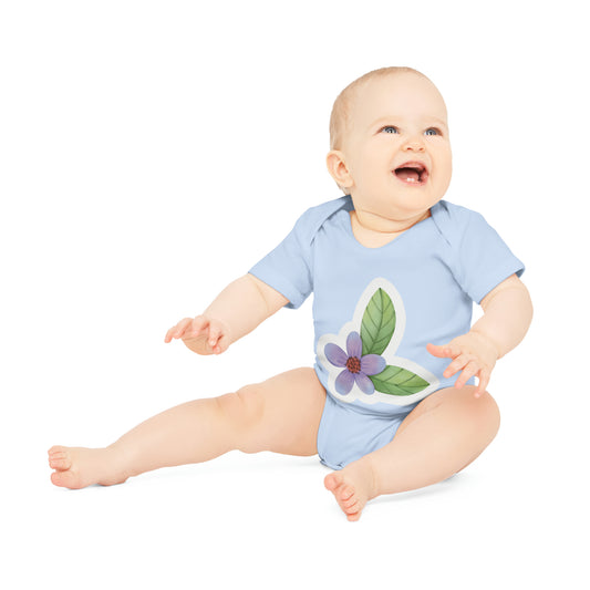 "Cuddly Cutie Organic Short Sleeve Bodys- Baby Organic Short Sleeve Bodysuit