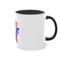 "Rainbow Pride Star" - Two Tone Mug