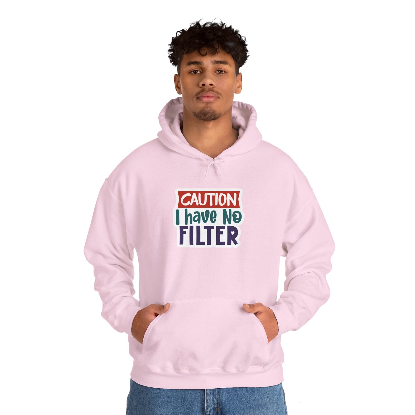 "Caution, I have no filter" Sarcasm Level - Hoodie