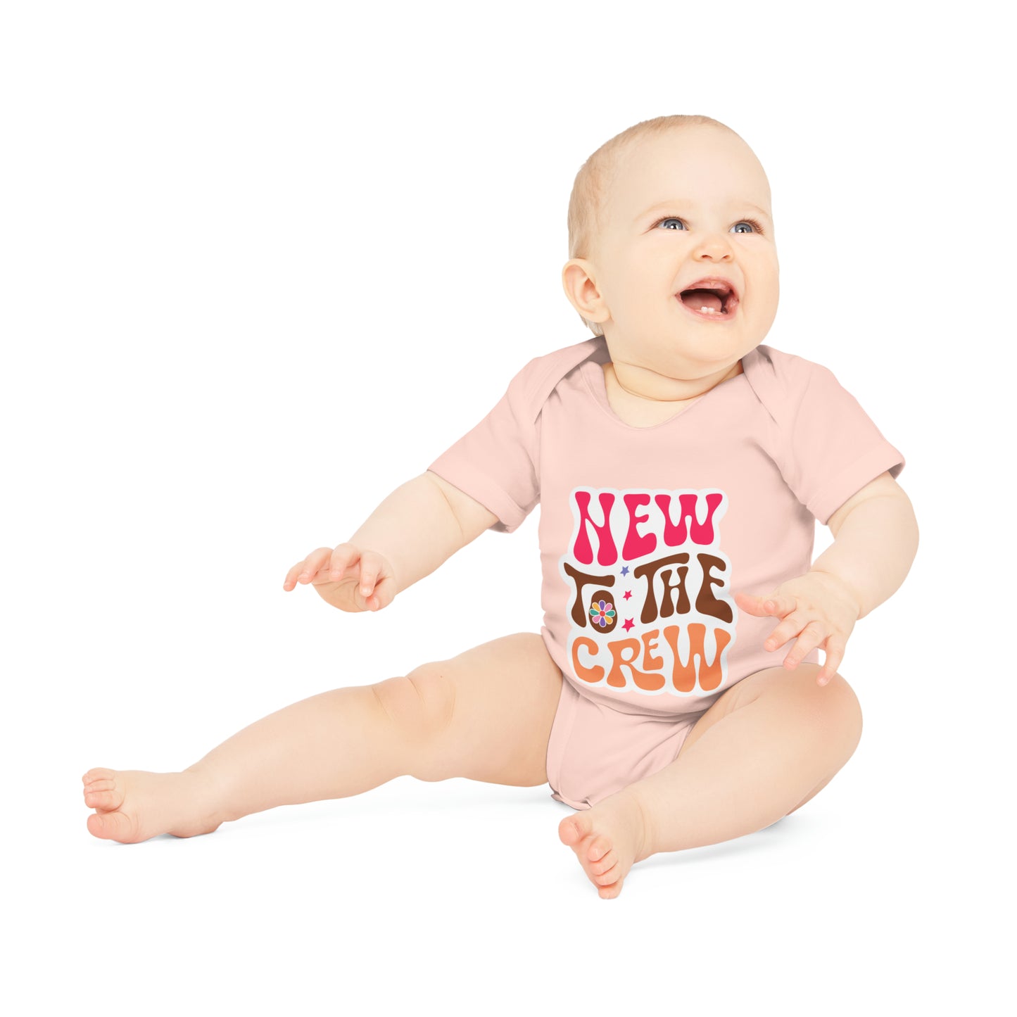 "Adorable Organic Short Sleeve Bodysuit for- Baby Organic Short Sleeve Bodysuit