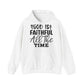 "Faithful & Cozy: Christian Quote- Hoodie