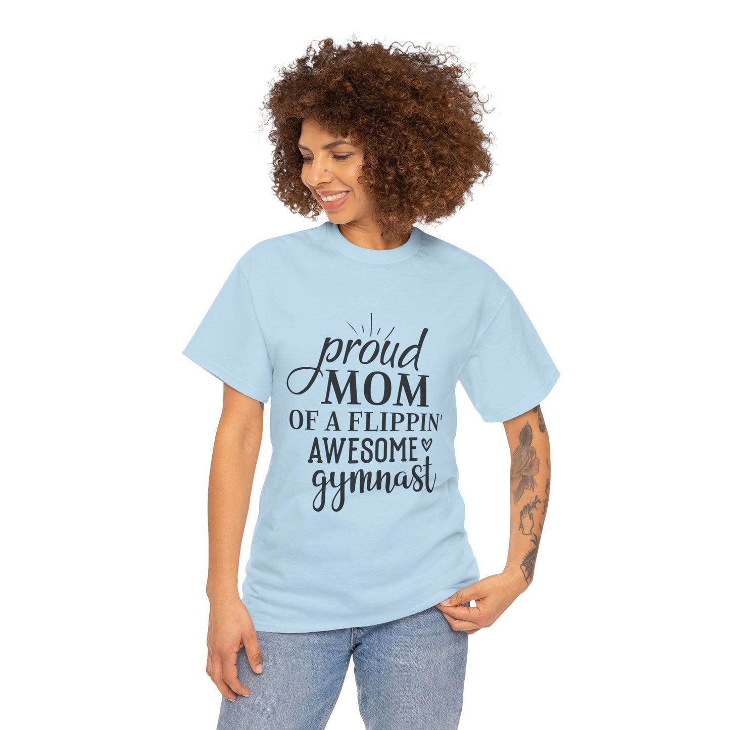 "Gymnast Mom" - Unisex Heavy Cotton Tee