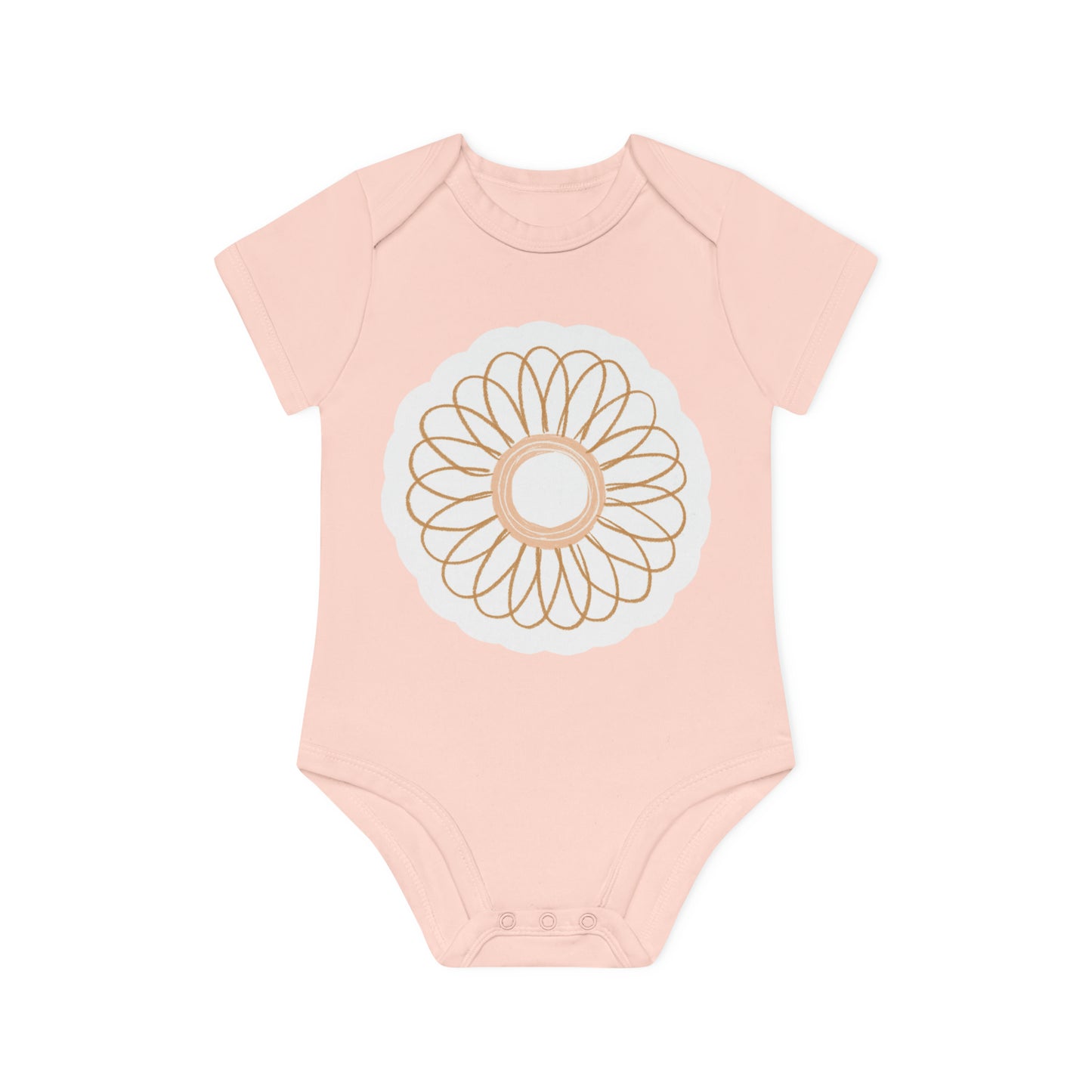 "Budding Blossom" - Baby Organic Short Sleeve Bodysuit