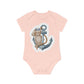 "Organic Cotton Short Sleeve Bodysuit:- Baby Organic Short Sleeve Bodysuit