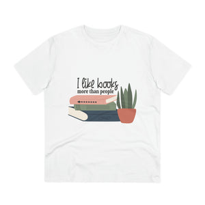 "I like books more than people" - T-Shirt