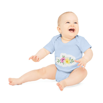 "Organic Cutie: Adorable Baby Short- Baby Organic Short Sleeve Bodysuit