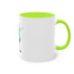 "Rainbow Pride Celebrate Love" - Two Tone Mug