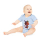 "Adorable Party  Dragon" - Baby Organic Short Sleeve Bodysuit