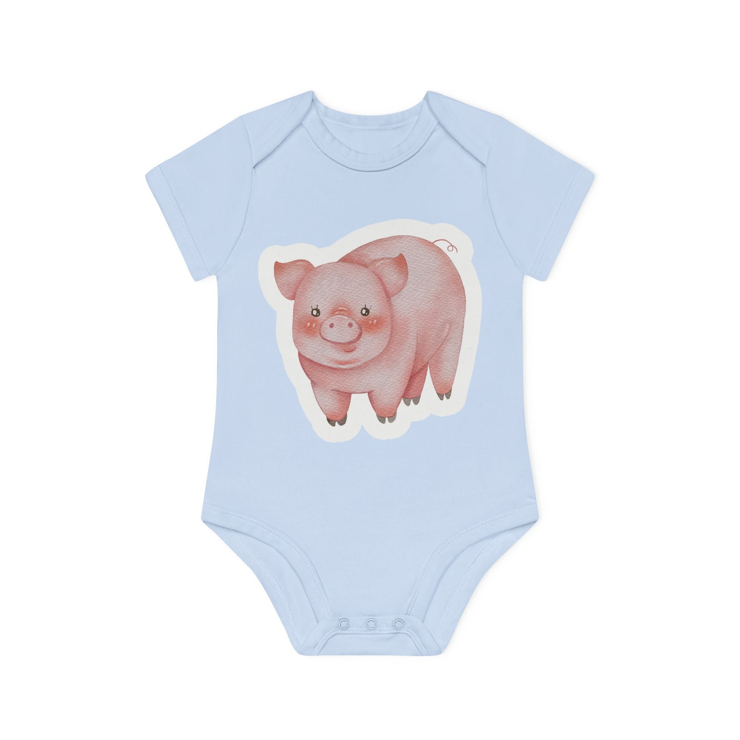 "Adorable Organic Short Sleeve Bodysuit for- Baby Organic Short Sleeve Bodysuit