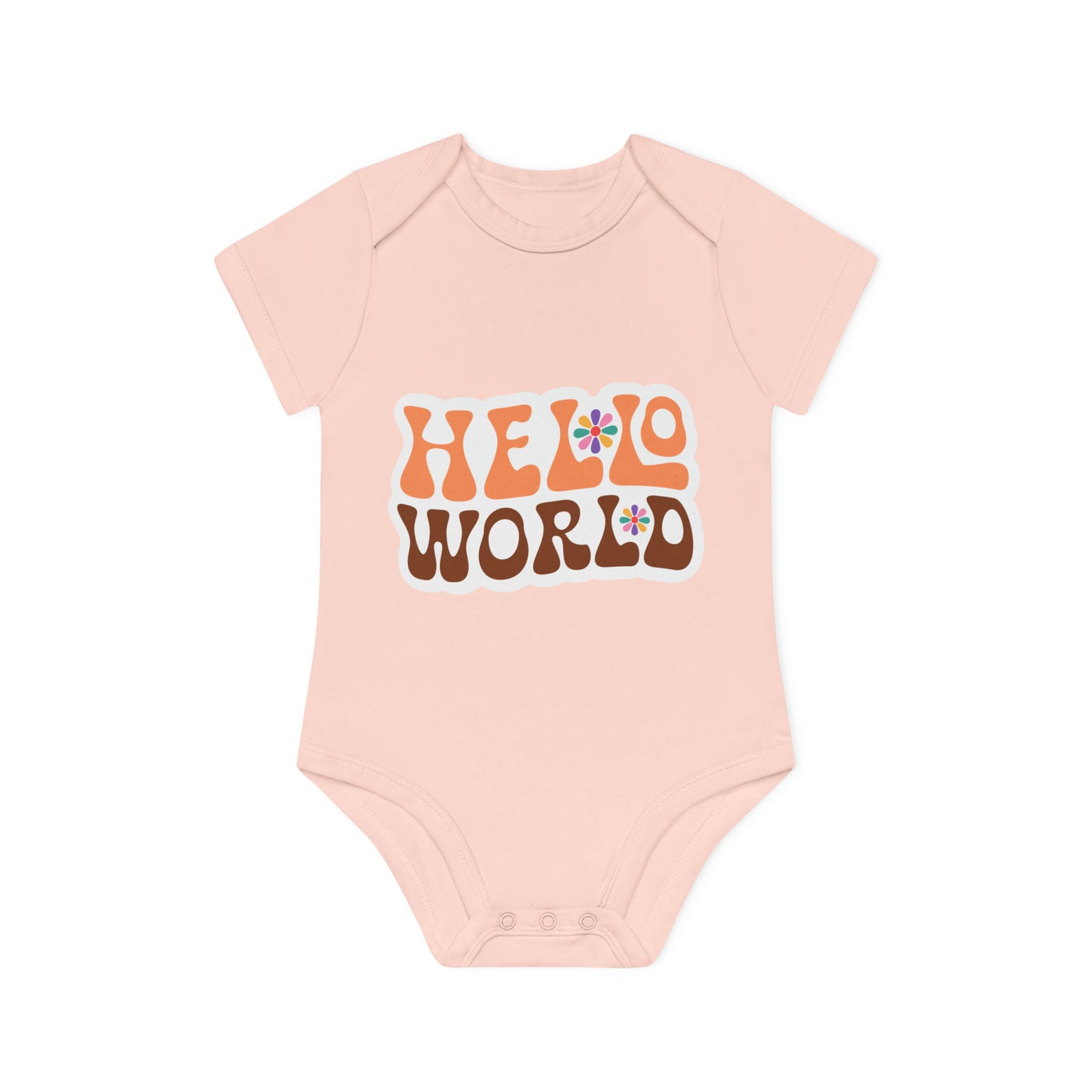 "Organic Sweetness: Adorable Baby Short- Baby Organic Short Sleeve Bodysuit