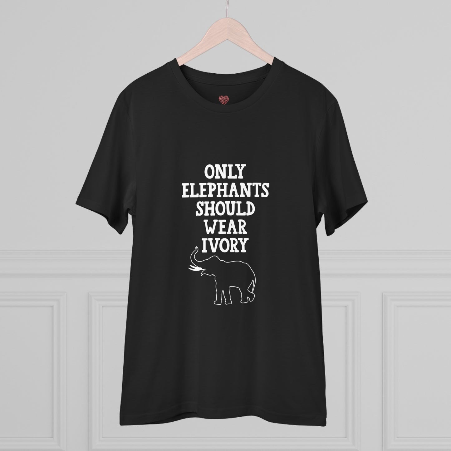 "Only Elephants Should Wear Ivory" Vegan Vibes Tee- T-Shirt