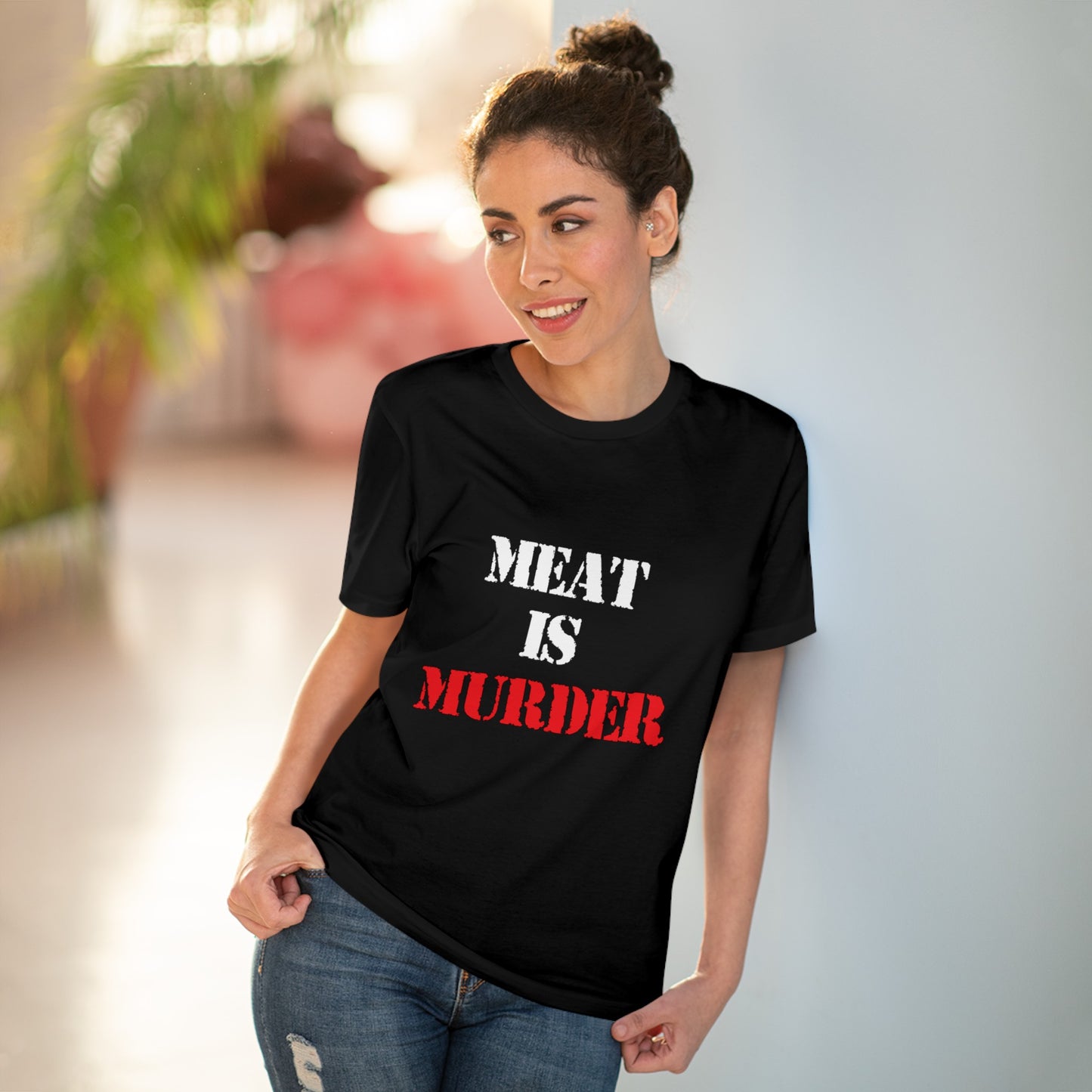 "Meat is Murder" Vegan Vibes Tee- T-Shirt