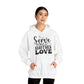 "Serve one another" Faith-Inspired Hooded Sweatshirt - Hoodie