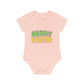 "Happy Easter" - Baby Organic Short Sleeve Bodysuit