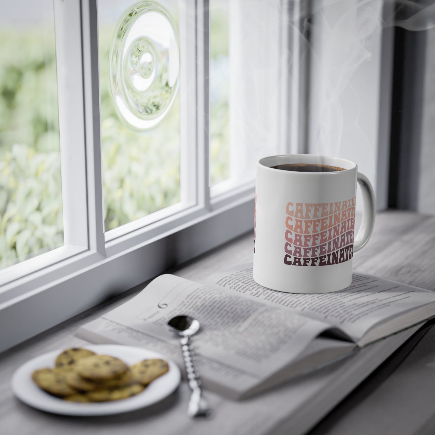 "Caffeinated" - Ceramic 11oz Mug