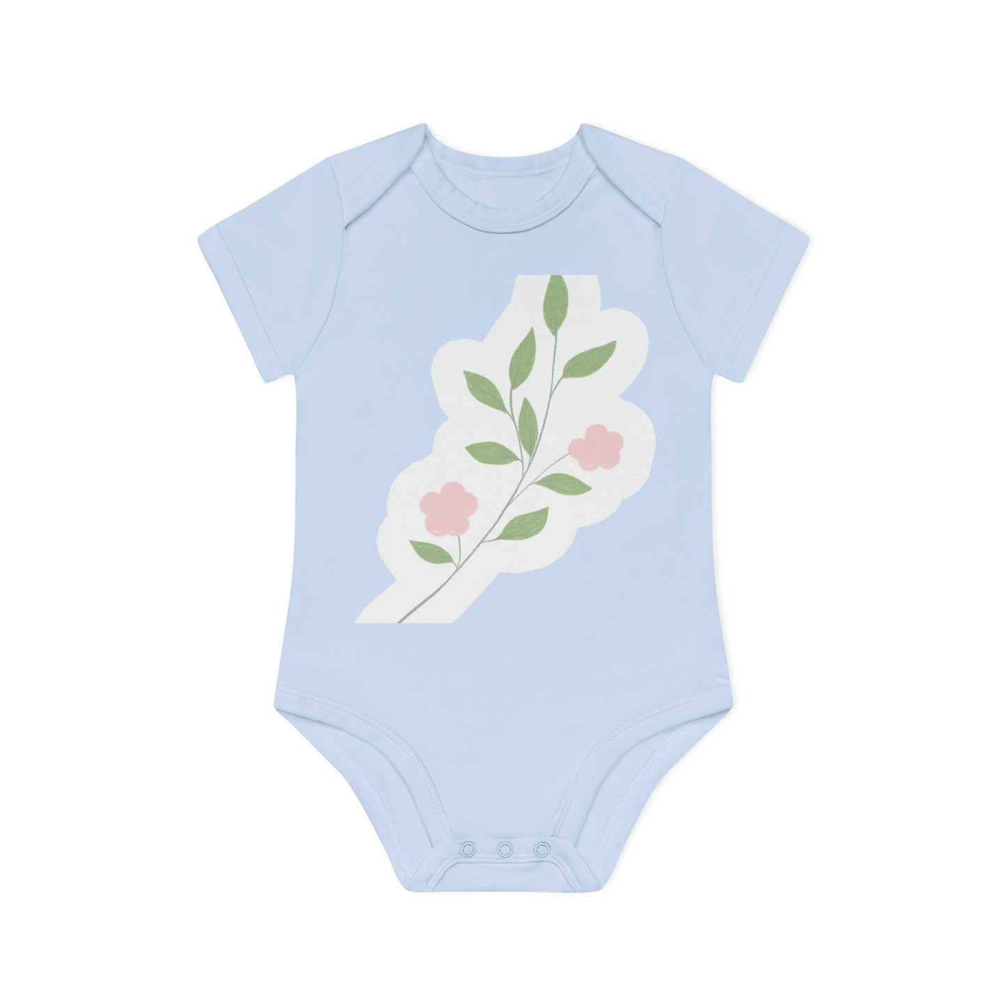 "Adorable Infant Organic Short Sleeve Bodysuit- Baby Organic Short Sleeve Bodysuit