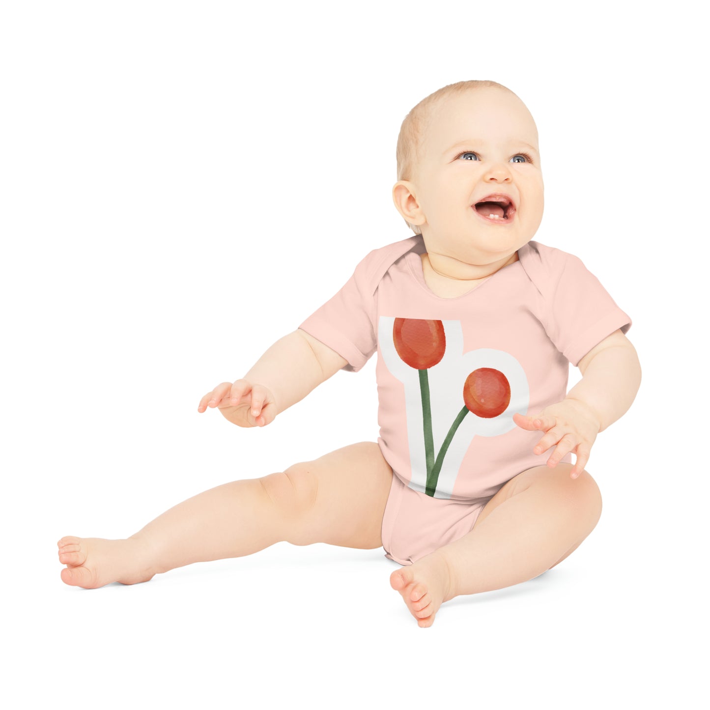 "Adorable Baby Organic Short Sleeve Bodysuit- Baby Organic Short Sleeve Bodysuit