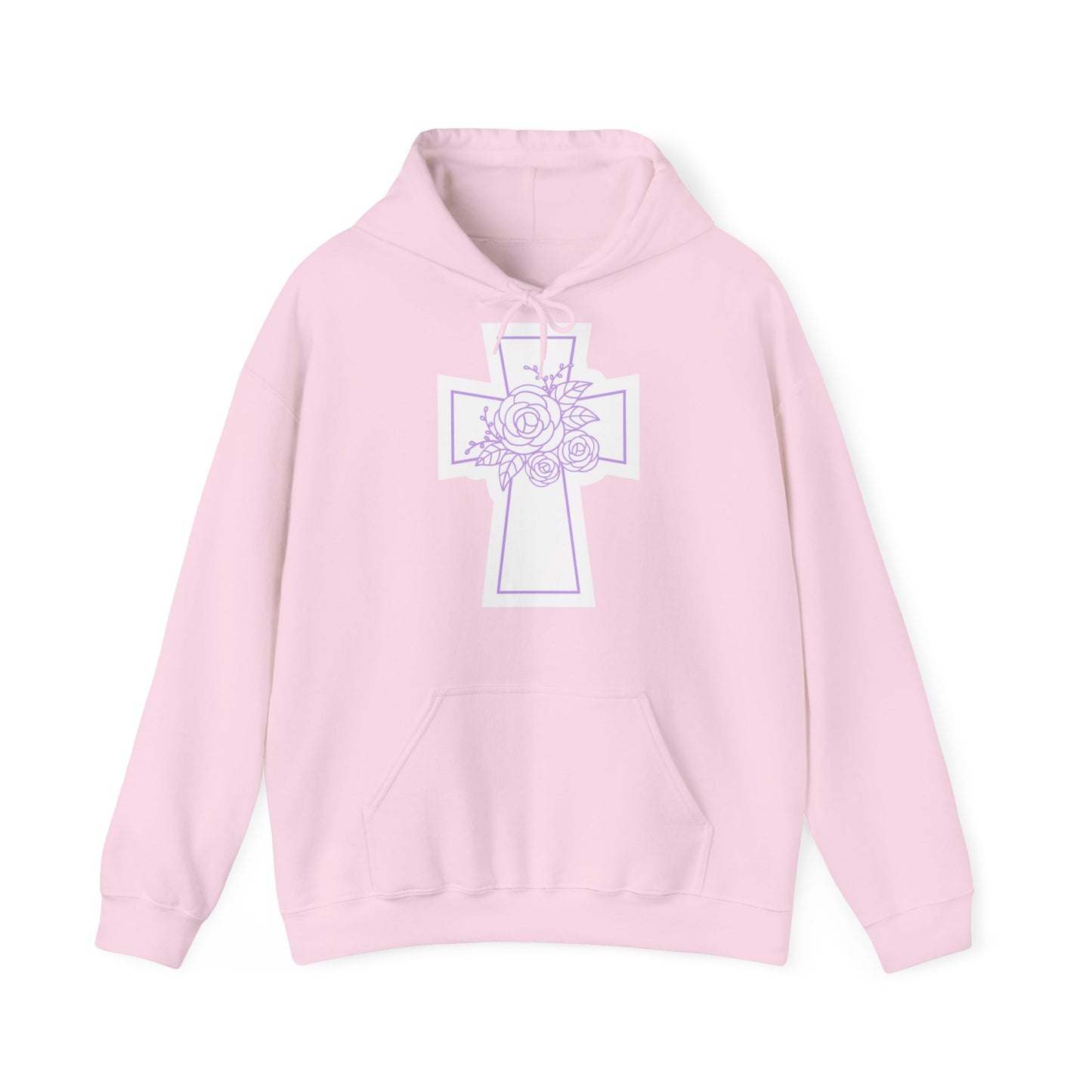 "Beautiful Cross" - Blessed & Cozy Hooded Sweatshirt - Hoodie