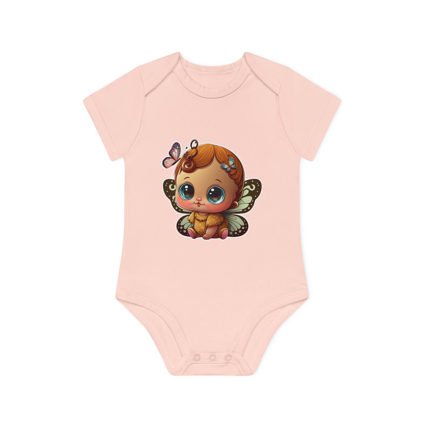 "Organic Cutie: Adorable Baby Short- Baby Organic Short Sleeve Bodysuit