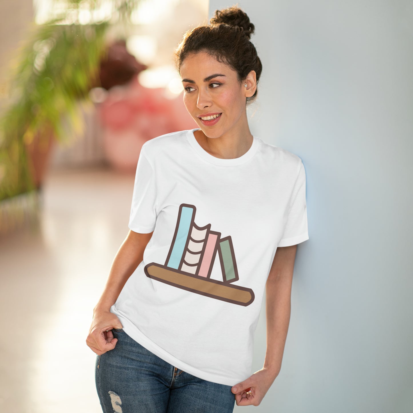 "Bookworm Bliss Graphic Tee - T-Shirt