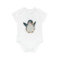 "Penguin Cutie" - Baby Organic Short Sleeve Bodysuit