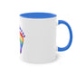 "Rainbow Love: Footprints" - Two Tone Mug