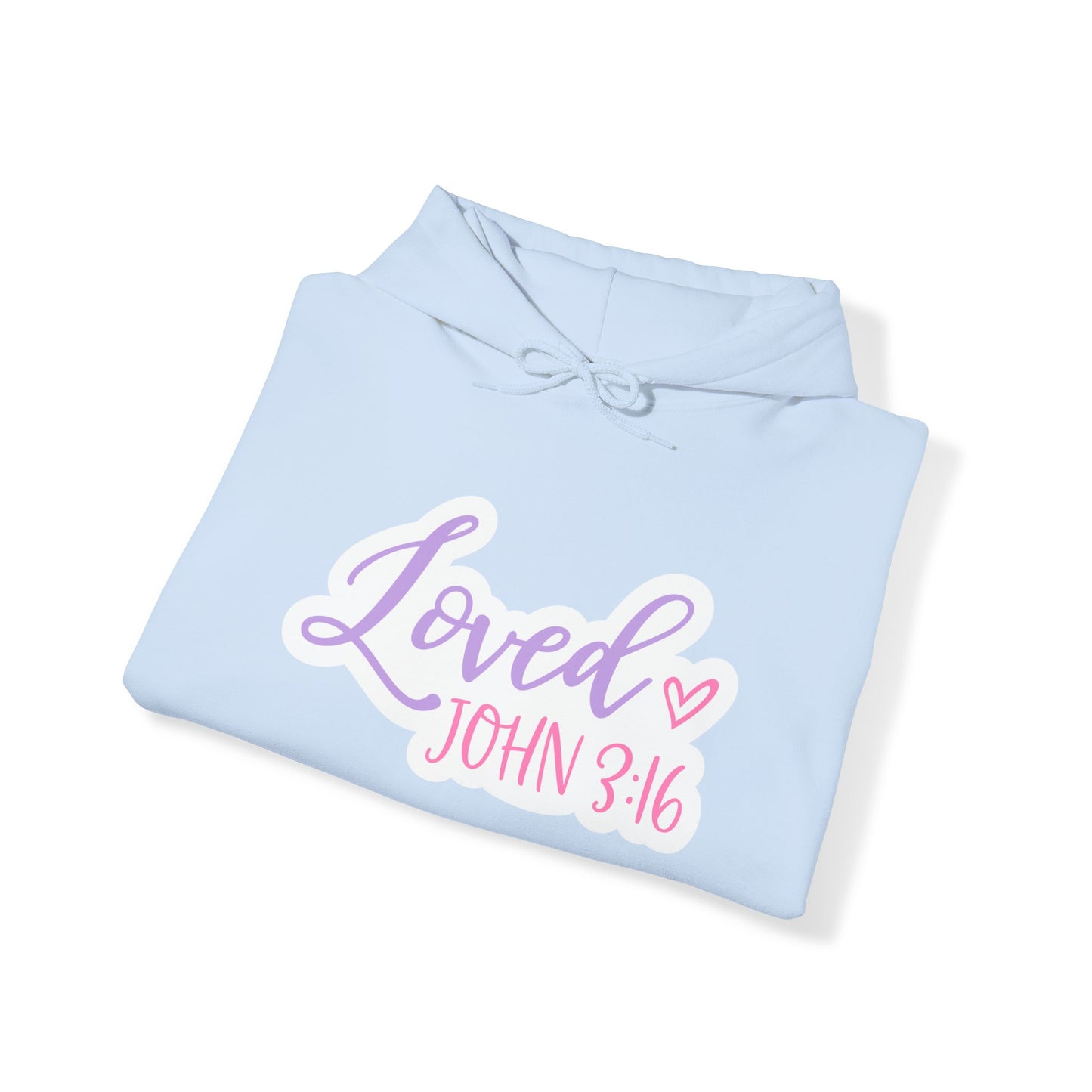 "Loved" - Faith-Inspired Hooded Sweatshirt - Hoodie