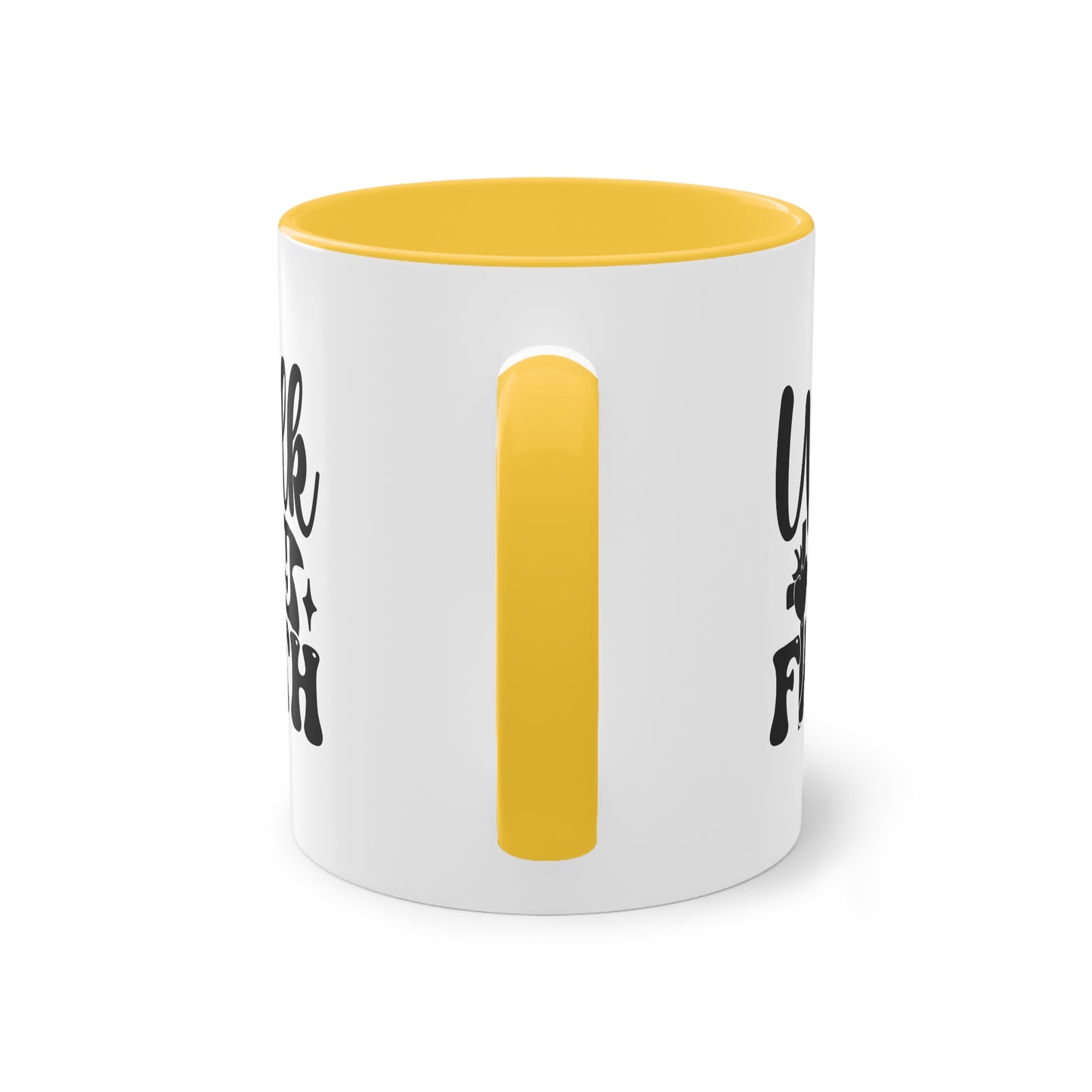 "Walk by Faith" - Christian Love - Two Tone Mug