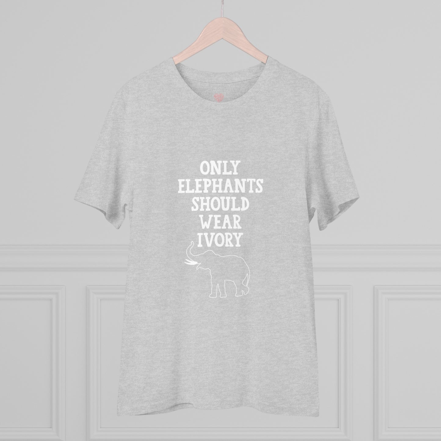 "Only Elephants Should Wear Ivory" Vegan Vibes Tee- T-Shirt