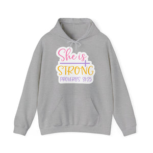 "She is Strong" - Christian Quote - Hoodie