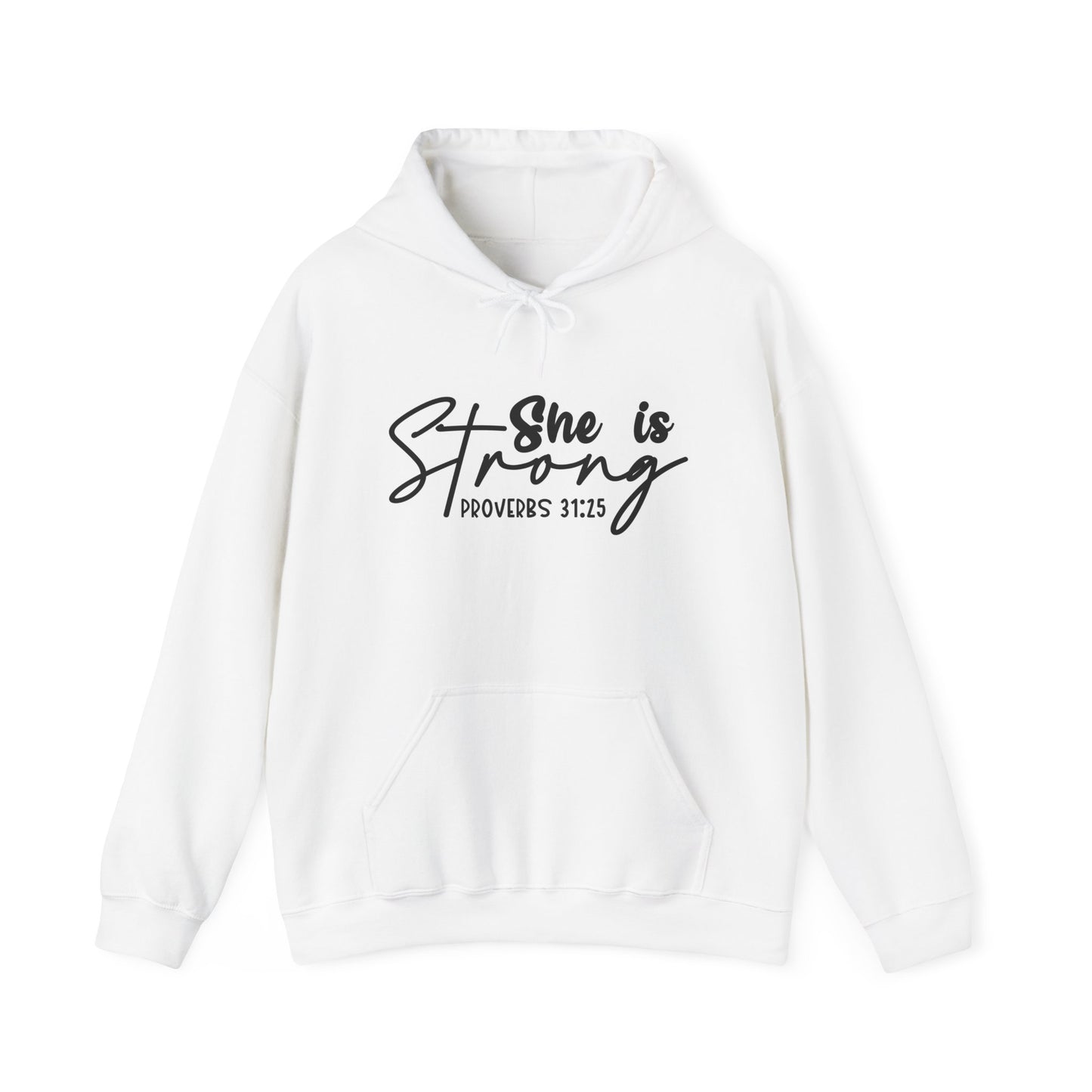 "She is Strong" - Christian Quote - Hoodie