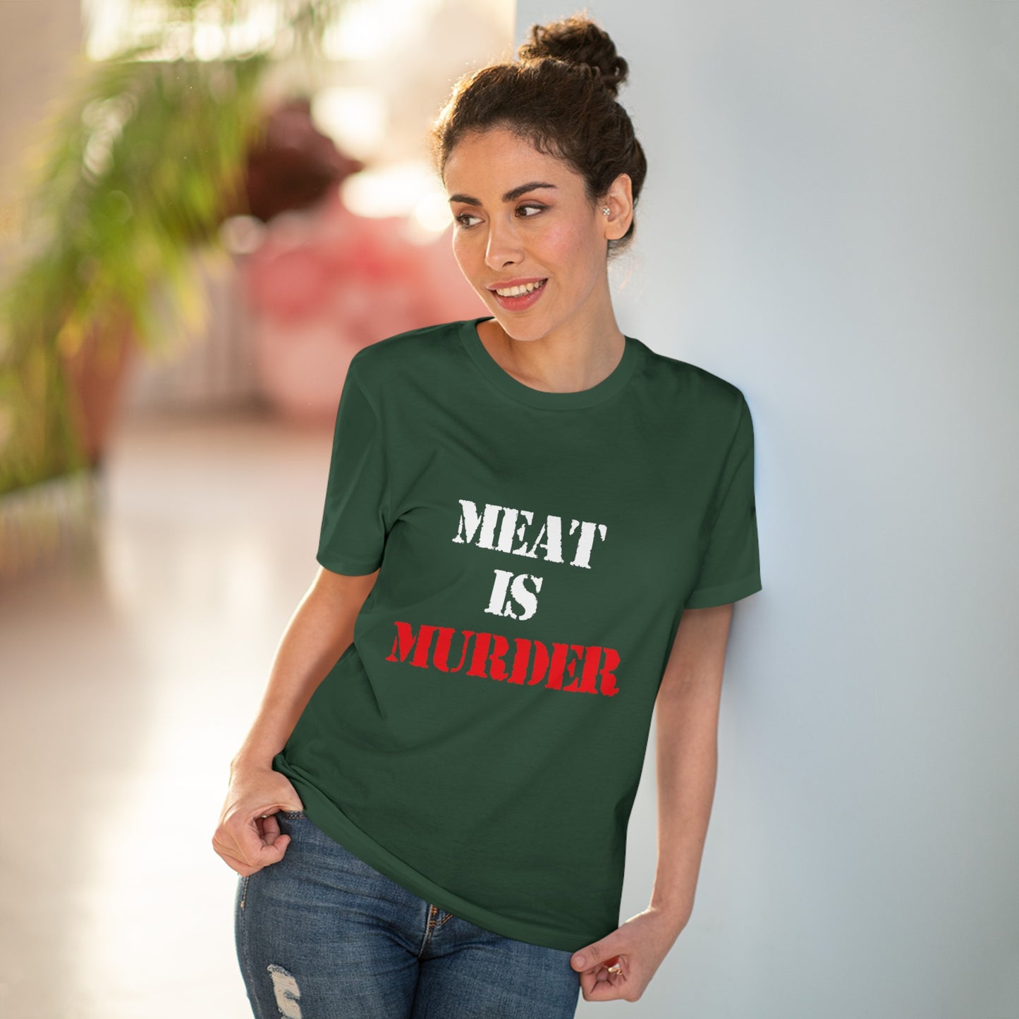 "Meat is Murder" Vegan Vibes Tee- T-Shirt