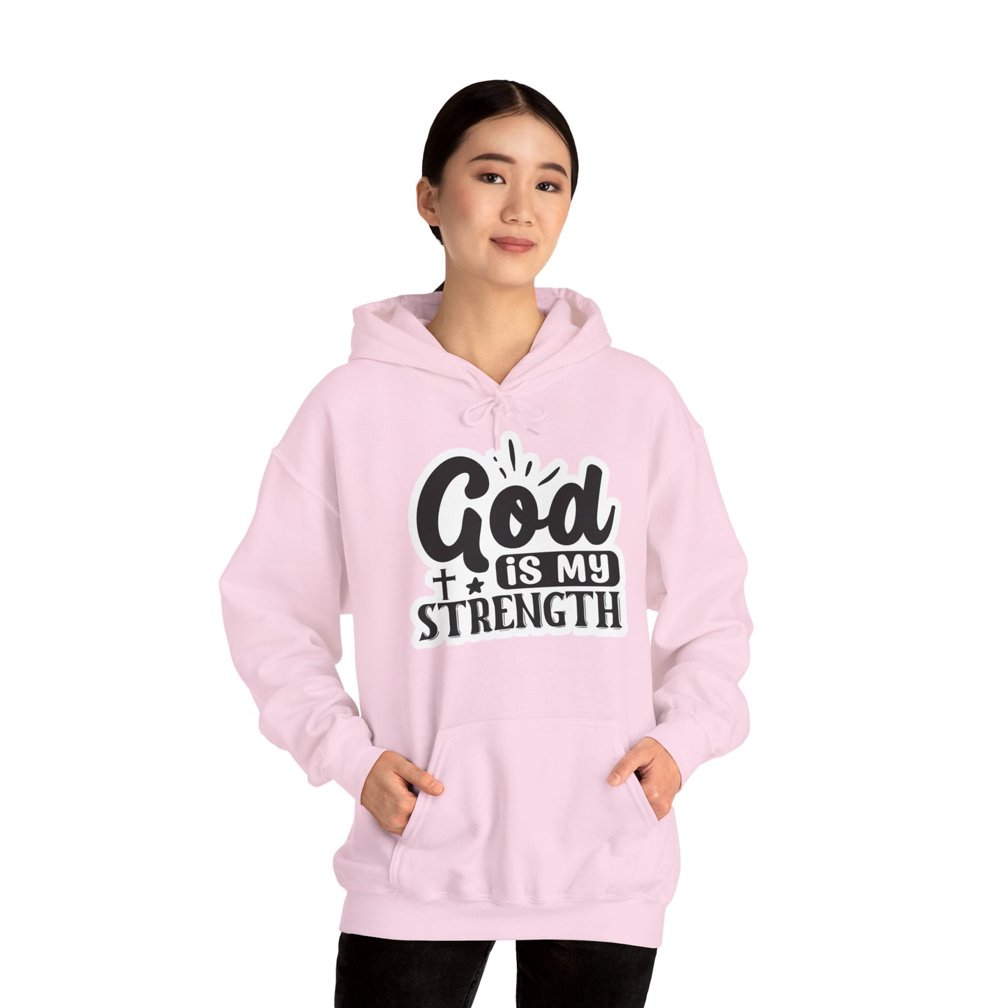 "God is my Strength" - Hooded Sweatshirt - Hoodie