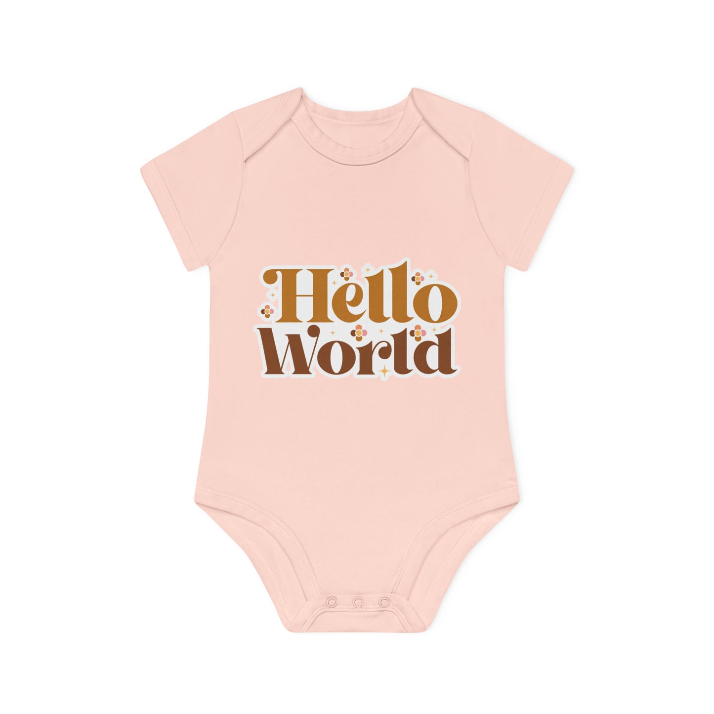 "Adorable Organic Short Sleeve Bodysuit for- Baby Organic Short Sleeve Bodysuit