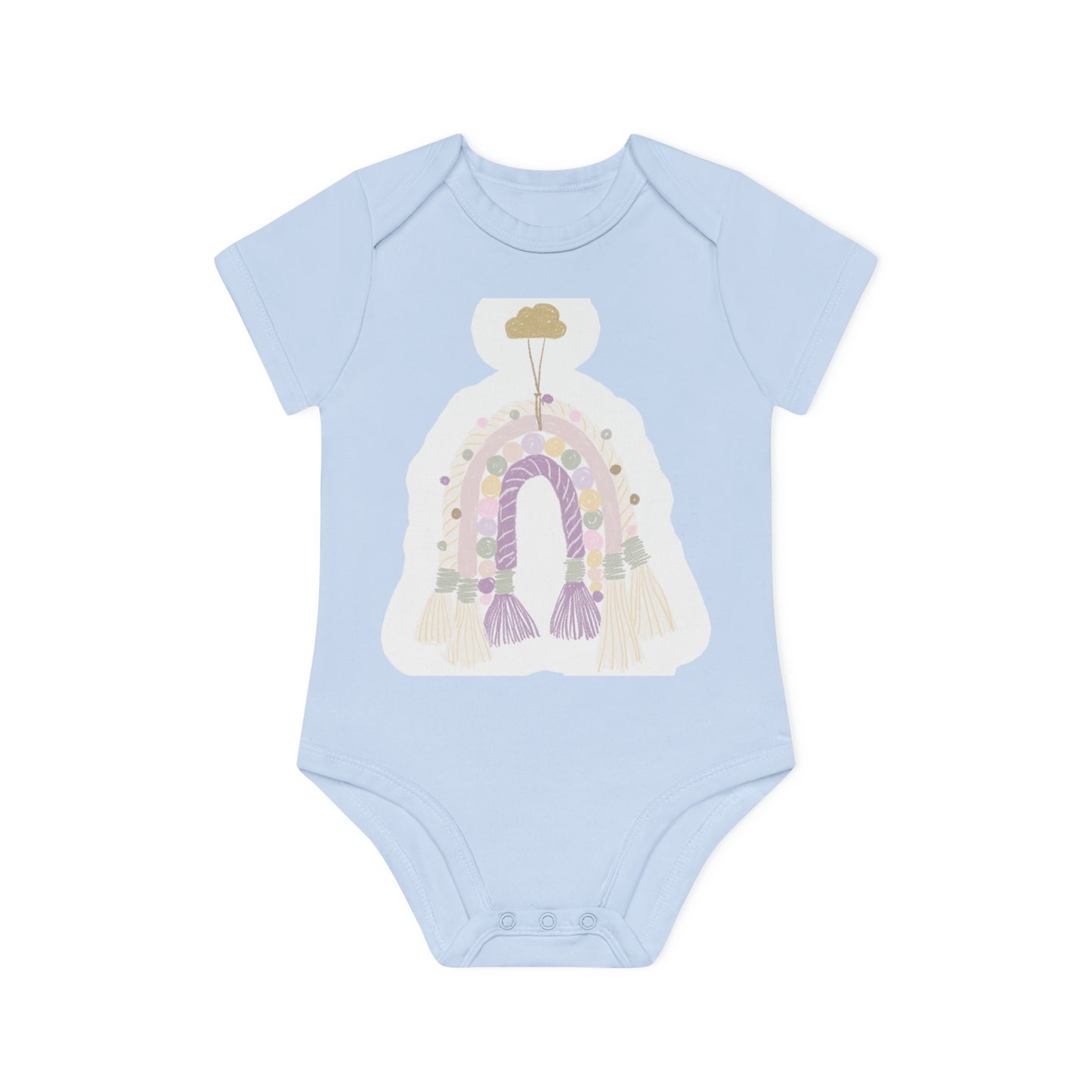 "Adorable Eco-Friendly Baby Bodysuit- Baby Organic Short Sleeve Bodysuit