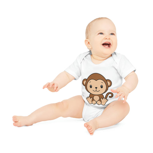 "Adorable Organic Short Sleeve Bodysuit for- Baby Organic Short Sleeve Bodysuit