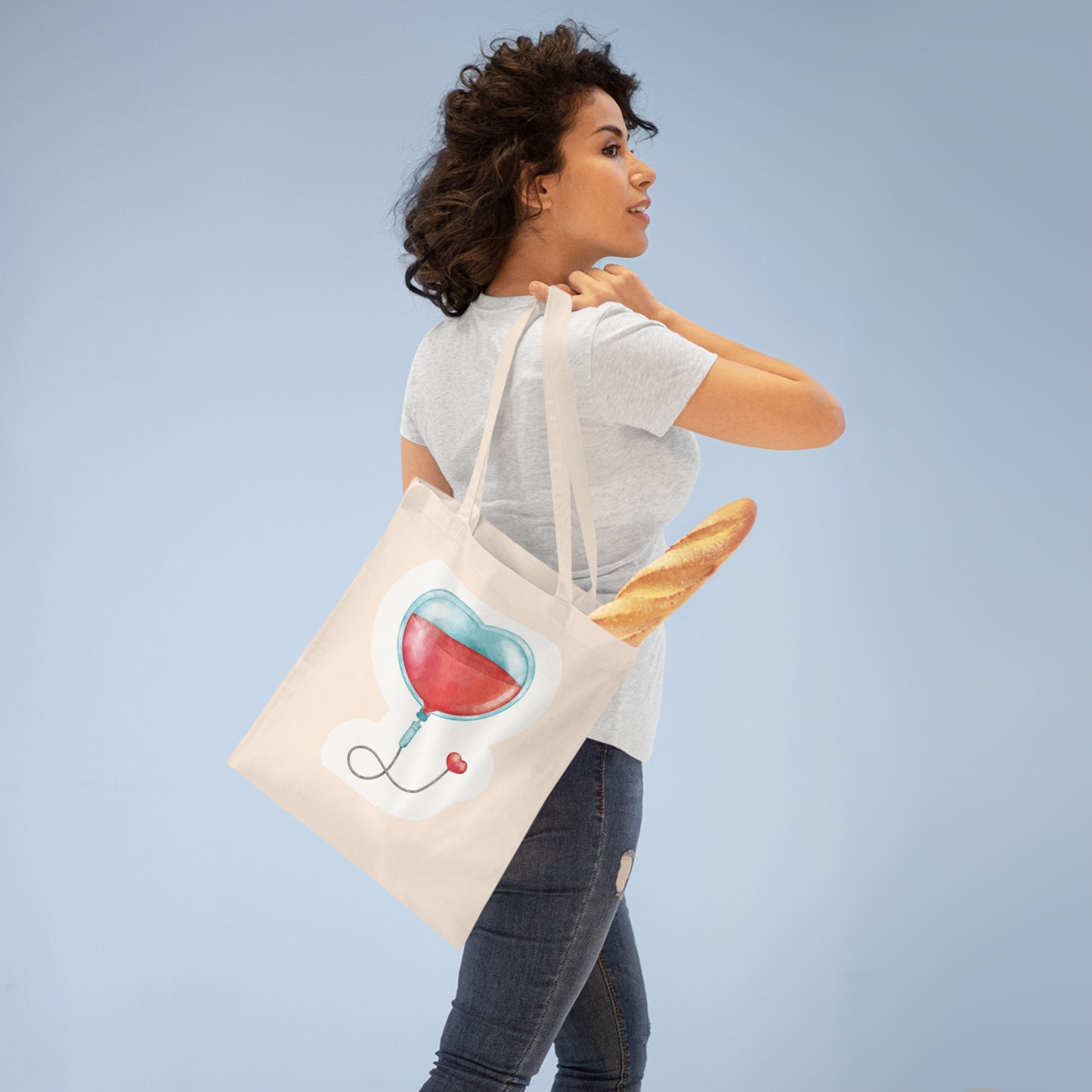 "Hero in Scrubs: Nurse Tote Bag- Tote Bag