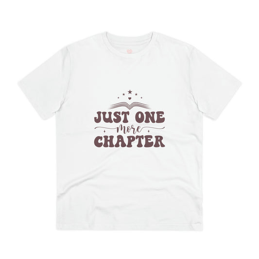 "Just one more chapter" - Bookworm Chic: Literary Lover's T-Shirt