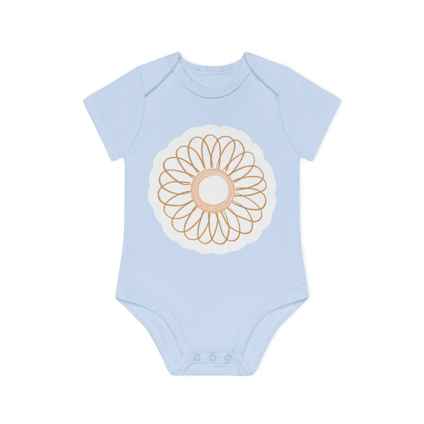 "Budding Blossom" - Baby Organic Short Sleeve Bodysuit