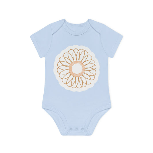 "Budding Blossom" - Baby Organic Short Sleeve Bodysuit