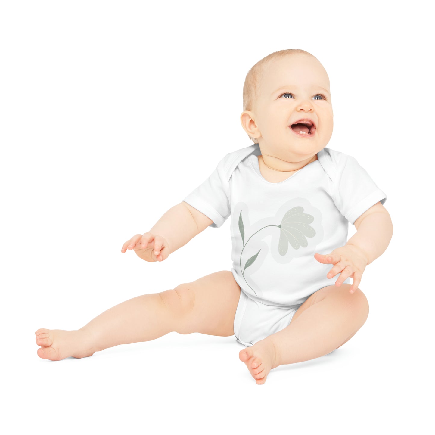 "Organic Cutie: Baby Short Sleeve Bod- Baby Organic Short Sleeve Bodysuit