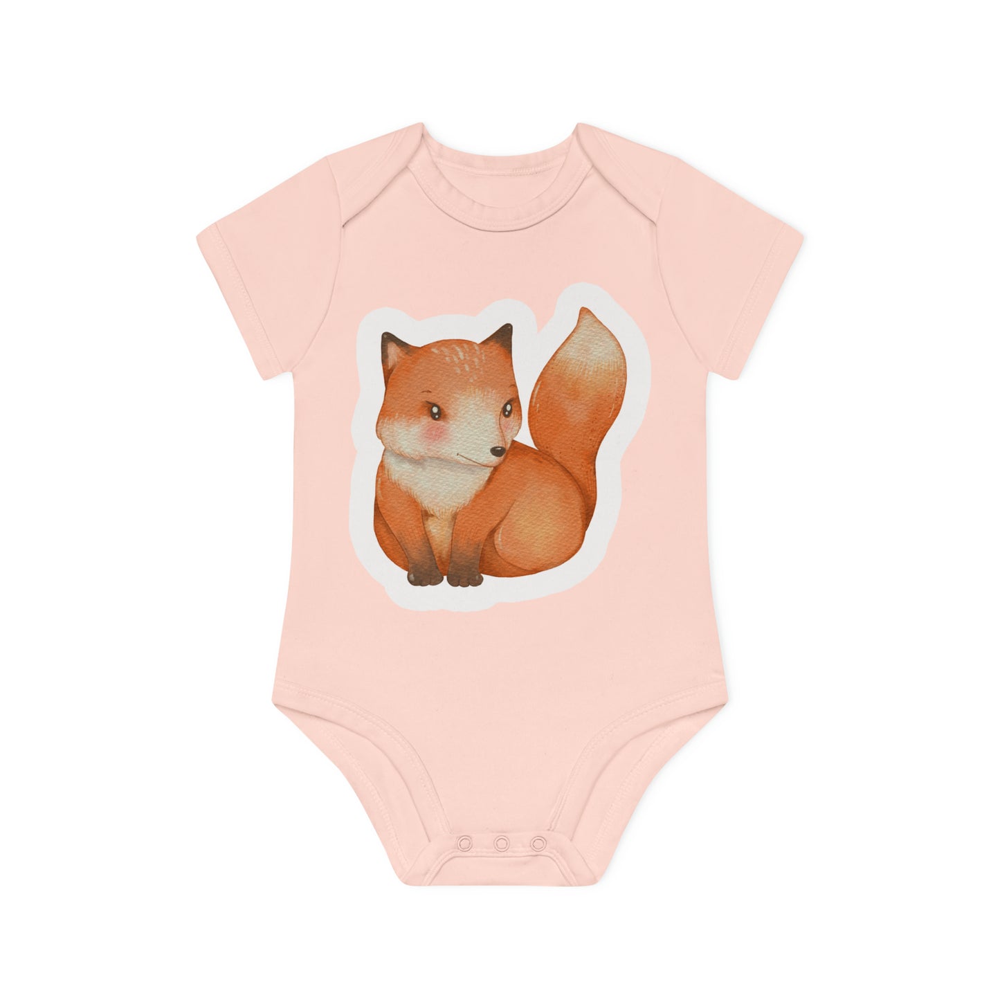 "Organic Cutie: Adorable Baby Short- Baby Organic Short Sleeve Bodysuit