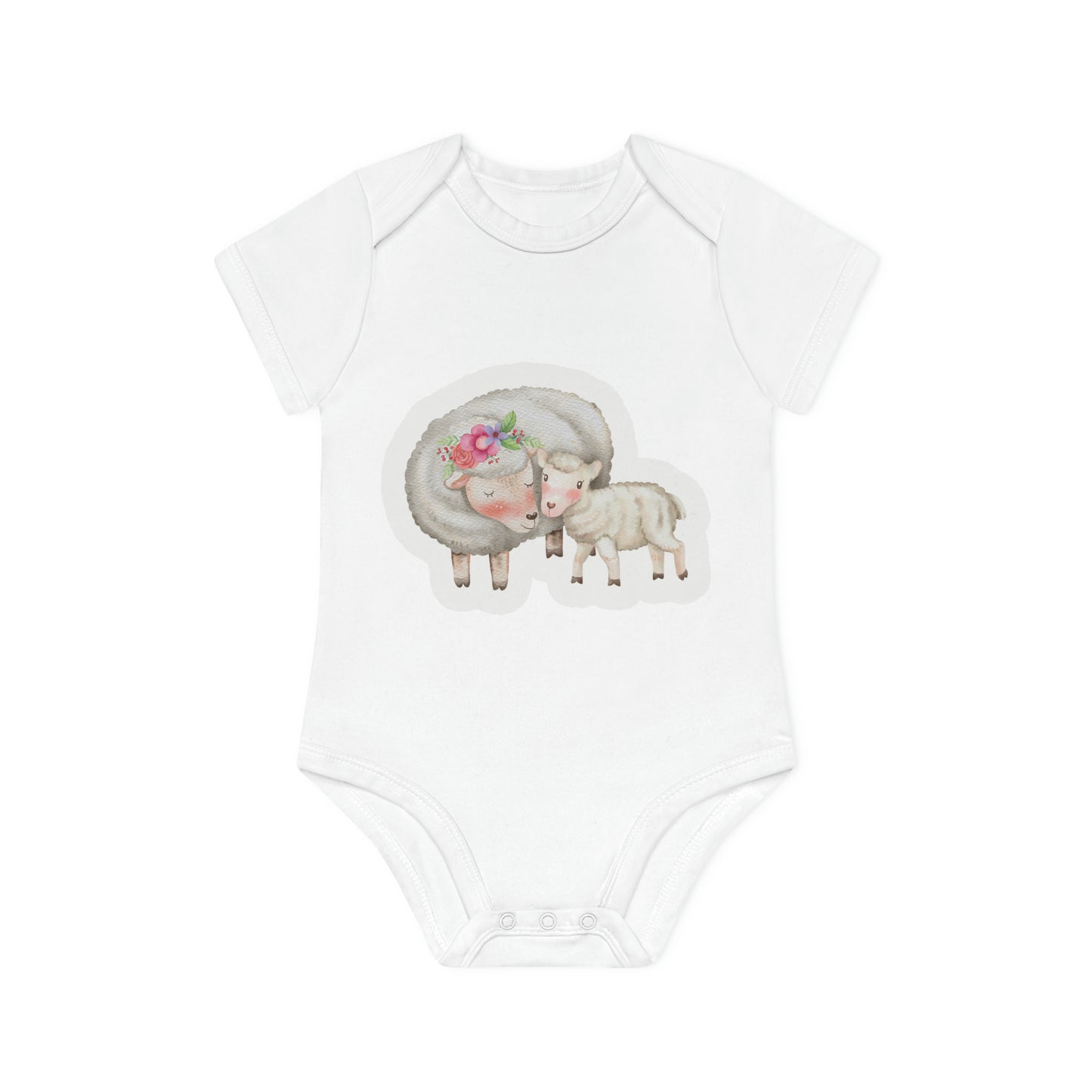 "Adorable Organic Short Sleeve Bodysuit for- Baby Organic Short Sleeve Bodysuit