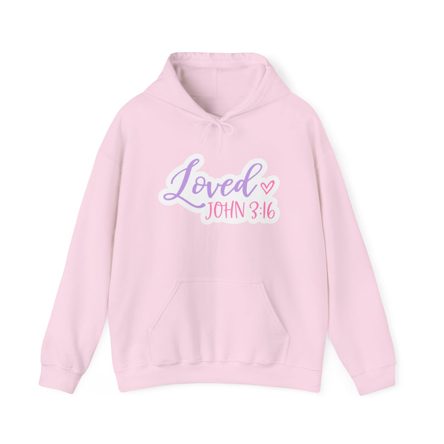 "Loved" - Faith-Inspired Hooded Sweatshirt - Hoodie