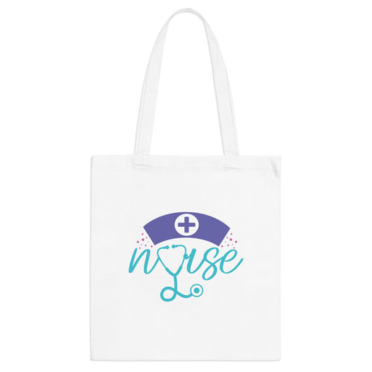 "Caring Hearts Nurse Tote Bag - Stylish- Tote Bag