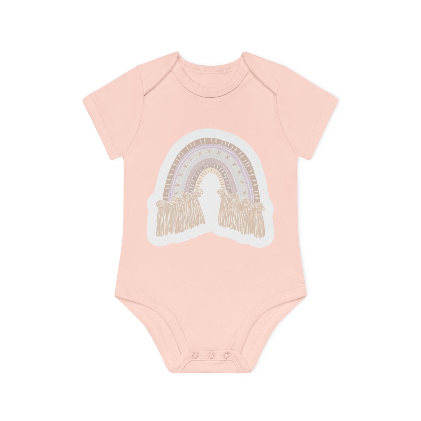 "Organic Baby Bodysuit: Adorable- Baby Organic Short Sleeve Bodysuit