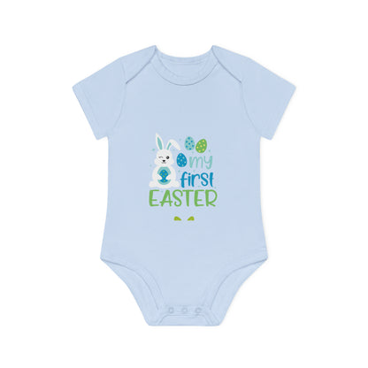 "My First Easter"- Baby Organic Short Sleeve Bodysuit