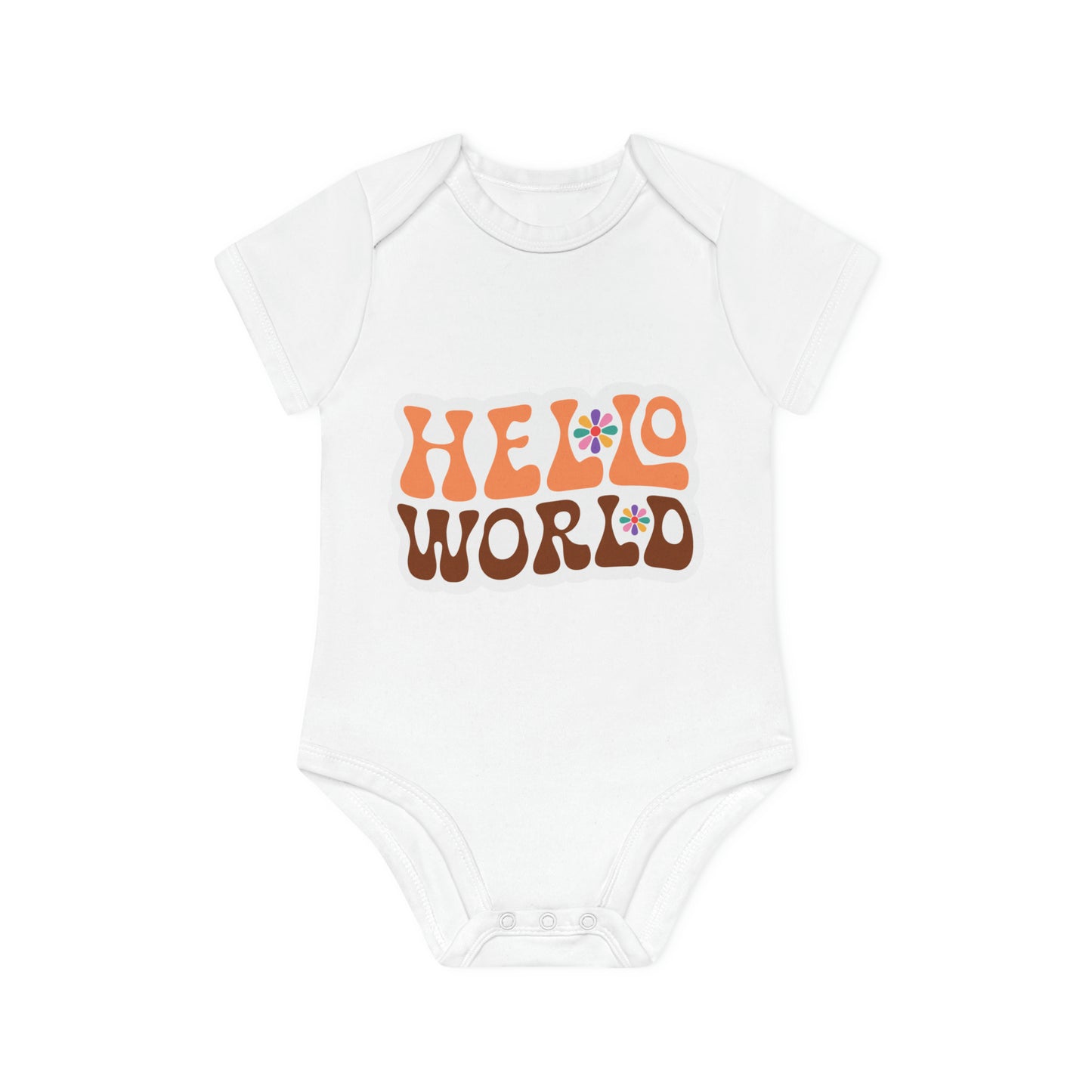 "Organic Sweetness: Adorable Baby Short- Baby Organic Short Sleeve Bodysuit